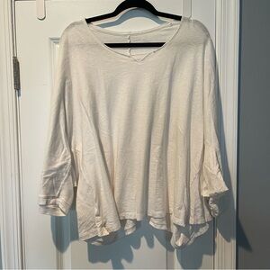 AE Aerie Oversized Cotton Tee Shirt Summer House XL White